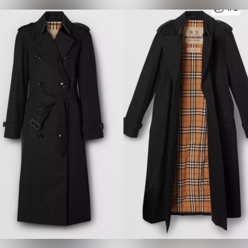 NWT BURBERRY Trench Coat, Waterloo, Size US 8